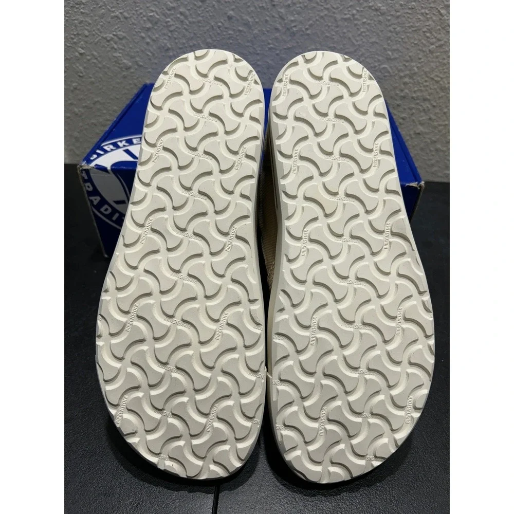 Birkenstock Oswego Textile Mixed Leather Sandcastle EU 43 US M10 Mens